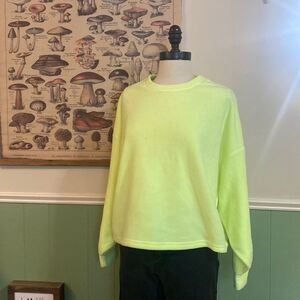 PINK Victoria Secret Neon Fleece Pull Over
